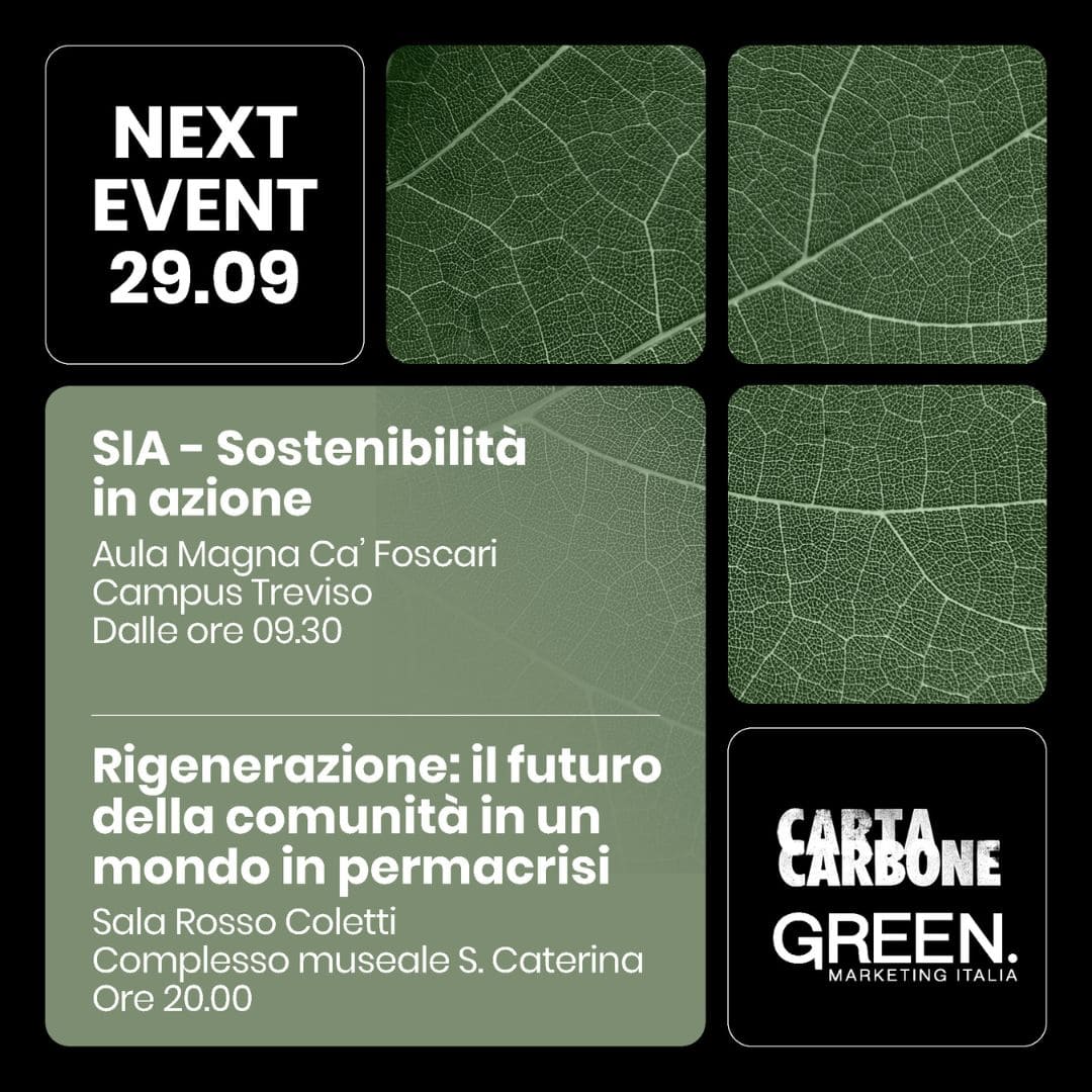 Evento Green marketing Italia Caratacarbone Festival 29 settembre 2023 Treviso